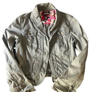 Bandolino Olive Green Utility Jacket for Women size Medium EUC 14 JT